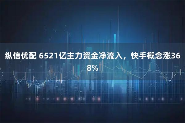 纵信优配 6521亿主力资金净流入，快手概念涨368%